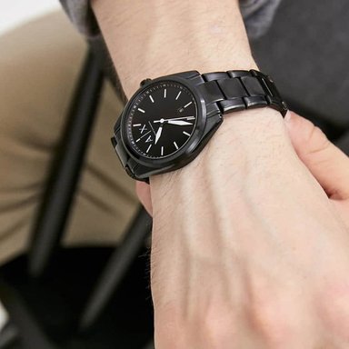 RELOJ ARMANI EXCHANGE HOMBRE ANÁLOGO AX2858 GIACOMO FECHA ACERO INOXIDABLE NEGRO - 4