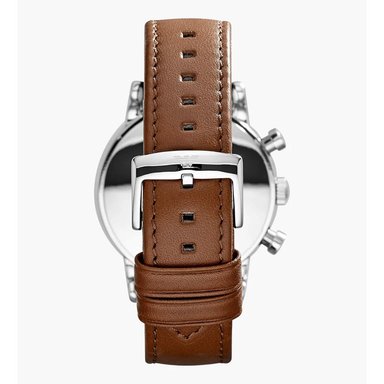 RELOJ EMPORIO ARMANI HOMBRE ANÁLOGO AR1846 LUIGI FECHA CRONOMETRO CUERO MARRON DIAL BLANCO - 6