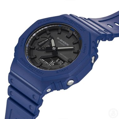 RELOJ CASIO G-SHOCK CARBON CORE GA2100-2A DIGITAL ANÁLOGO LUZ LED ACUÁTICO RESINA AZUL - 2