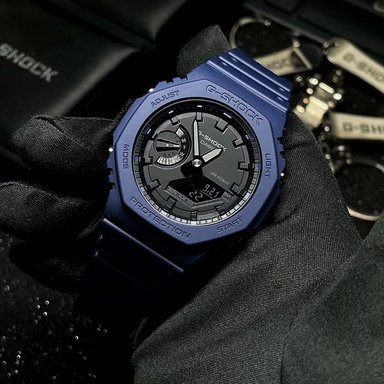 RELOJ CASIO G-SHOCK CARBON CORE GA2100-2A DIGITAL ANÁLOGO LUZ LED ACUÁTICO RESINA AZUL - 3