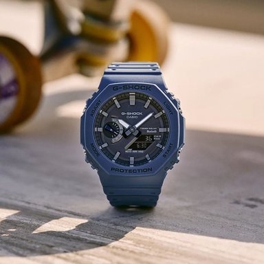 RELOJ CASIO G-SHOCK CARBON CORE GA2100-2A DIGITAL ANÁLOGO LUZ LED ACUÁTICO RESINA AZUL - 4