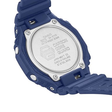 RELOJ CASIO G-SHOCK CARBON CORE GA2100-2A DIGITAL ANÁLOGO LUZ LED ACUÁTICO RESINA AZUL - 6