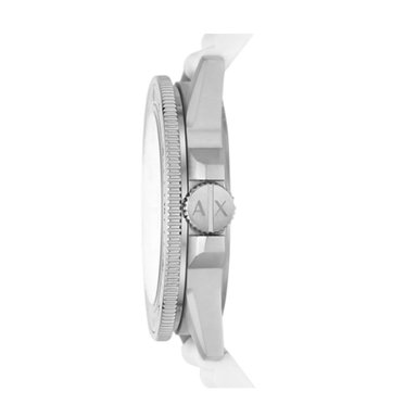 RELOJ ARMANI EXCHANGE LEONARDO AX1850 ANÁLOGO HOMBRE ACERO INOXIDABLE CORREA DE SILICONA BLANCO - 5