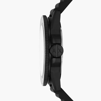 RELOJ ARMANI EXCHANGE LEONARDO AX1852 ANÁLOGO HOMBRE ACERO INOXIDABLE CORREA DE SILICONA NEGRO - 4