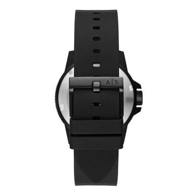 RELOJ ARMANI EXCHANGE LEONARDO AX1852 ANÁLOGO HOMBRE ACERO INOXIDABLE CORREA DE SILICONA NEGRO - 5