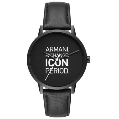 RELOJ ARMANI EXCHANGE CAYDE AX2732 HOMBRE ANÁLOGO ACERO INOXIDABLE CORREA DE CUERO NEGRO