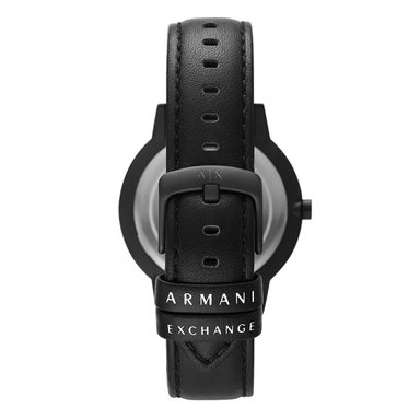 RELOJ ARMANI EXCHANGE CAYDE AX2732 HOMBRE ANÁLOGO ACERO INOXIDABLE CORREA DE CUERO NEGRO - 5