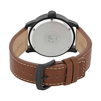 RELOJ CITIZEN ECO DRIVE BM8475-26E SOLAR ANÁLOGO HOMBRE FECHA ACERO INOXIDABLE CORREA DE CUERO MARRÓN - 6