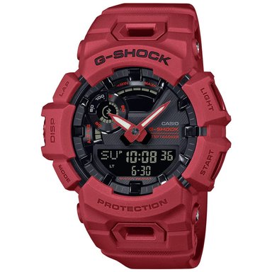 RELOJ CASIO G-SHOCK G-SQUAD GBA900RD-4A BLUETOOTH MOBILE LINK DIGITAL ANALOGICO LUZ LED RESINA ROJO