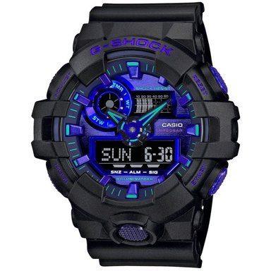 RELOJ CASIO G-SHOCK GA700VB-1A HOMBRE DIGITAL ANALÓGICO LUZ LED NEGRO AZUL