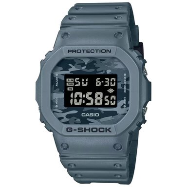 RELOJ CASIO G-SHOCK DW5600CA-2 PARA HOMBRE DIGITAL LUZ DE FONDO ACUÁTICO 200M RESINA AZUL ACERO