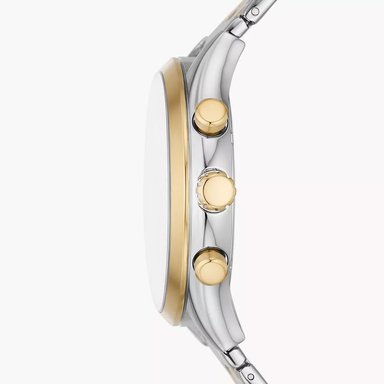 RELOJ FOSSIL FENMORE BQ2698 MULTIFUNCIONAL PARA HOMBRE ACERO INOXIDABLE PLATEADO DORADO - 5