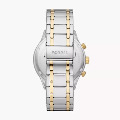 RELOJ FOSSIL FENMORE BQ2698 MULTIFUNCIONAL PARA HOMBRE ACERO INOXIDABLE PLATEADO DORADO - 6