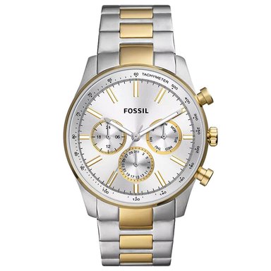 RELOJ FOSSIL SULLIVAN BQ2693 MULTIFUNCIONAL PARA HOMBRE ACERO INOXIDABLE PLATEADO DORADO