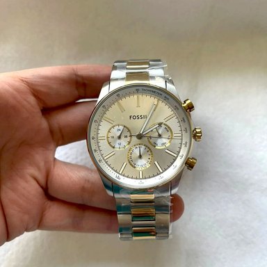RELOJ FOSSIL SULLIVAN BQ2693 MULTIFUNCIONAL PARA HOMBRE ACERO INOXIDABLE PLATEADO DORADO - 2