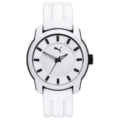 RELOJ PUMA P6017 ANÁLOGO PARA HOMBRE CORREA DE SILICONA BLANCO