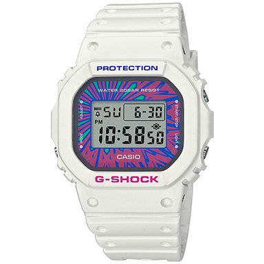 RELOJ CASIO G-SHOCK DW5600DN-7 PARA HOMBRE DIGITAL LUZ DE FONDO ACUÁTICO RESINA BLANCO