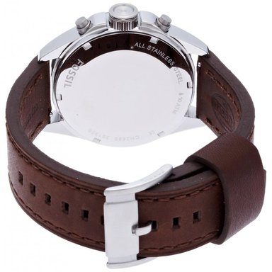 RELOJ HOMBRE ANÁLOGO FOSSIL DECKER CH2885 FECHA CRONOMETRO CORREA DE CUERO MARRON - 6