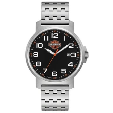 RELOJ HOMBRE ANÁLOGO BULOVA HARLEY DAVIDSON 76B187 EDICION LIMITADA ACERO INOXIDABLE DIAL NEGRO
