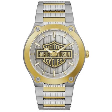 RELOJ HOMBRE ANÁLOGO BULOVA HARLEY DAVIDSON 78A125 EDICION LIMITADA ACERO INOXIDABLE PLATEADO DORADO