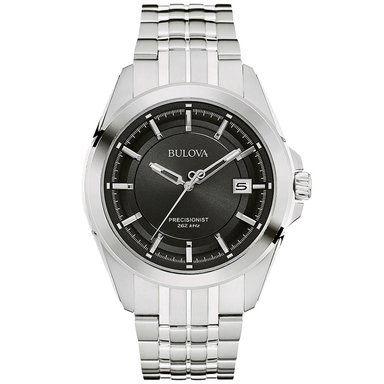 RELOJ HOMBRE ANÁLOGO BULOVA PRECISIONIST 96B252 ULTRA ALTA FRECUENCIA FECHA ACERO INOXIDABLE DIAL NEGRO