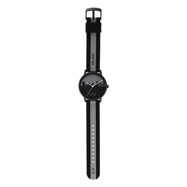 RELOJ HOMBRE ANÁLOGO ARMANI EXCHANGE CAYDE AX2742 CORREA DE SILICONA NEGRO GRIS - 2