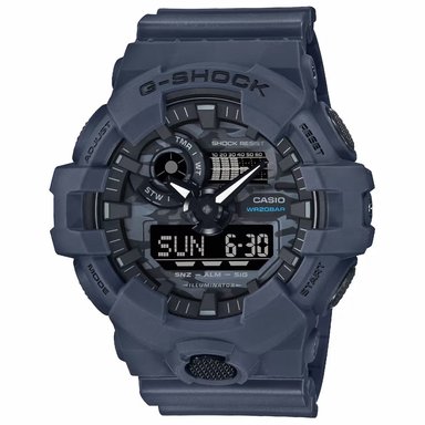 RELOJ CASIO G-SHOCK GA700CA-2A HOMBRE DIGITAL ANALÓGICO ACUÁTICO LUZ LED RESINA AZUL OSCURO