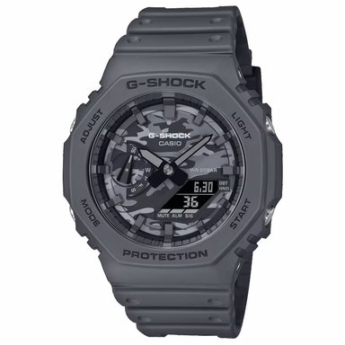 RELOJ CASIO G-SHOCK CARBON CORE GA2100CA-8A HOMBRE DIGITAL ANALÓGICO LUZ LED RESINA GRIS DIAL CAMUFLADO