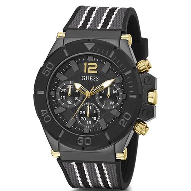 RELOJ HOMBRE ANÁLOGO GUESS PILOT GW0415G3 MULTIFUNCIONAL ACERO GUNMETAL CORREA DE SILICONA Y NYLON - 2