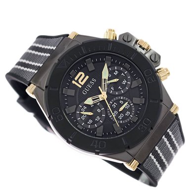RELOJ HOMBRE ANÁLOGO GUESS PILOT GW0415G3 MULTIFUNCIONAL ACERO GUNMETAL CORREA DE SILICONA Y NYLON - 6