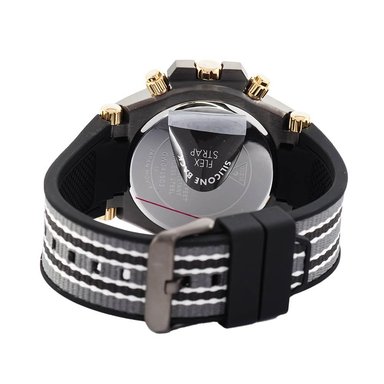 RELOJ HOMBRE ANÁLOGO GUESS PILOT GW0415G3 MULTIFUNCIONAL ACERO GUNMETAL CORREA DE SILICONA Y NYLON - 9