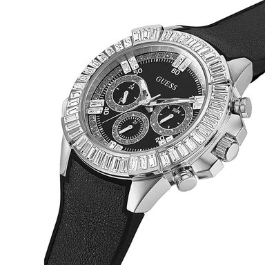 RELOJ GUESS FLEX HOMBRE ANÁLOGO GW0447G1 MULTIFUNCIONAL ACERO INOXIDABLE CORREA DE SILICONA NEGRO - 2
