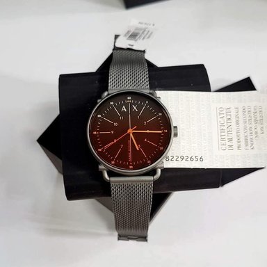 RELOJ ARMANI EXCHANGE ROCCO AX2905 HOMBRE ANALÓGO ACERO INOXIDABLE GUNMETAL MATE CRISTAL IRIDISCENTE - 2