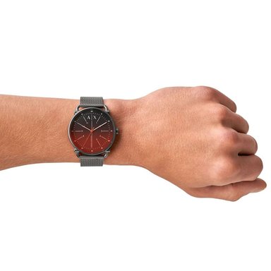 RELOJ ARMANI EXCHANGE ROCCO AX2905 HOMBRE ANALÓGO ACERO INOXIDABLE GUNMETAL MATE CRISTAL IRIDISCENTE - 3