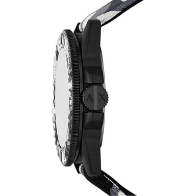 RELOJ ARMANI EXCHANGE AX1856 PARA HOMBRE ACERO INOXIDABLE CORREA DE CUERO Y NYLON CAMUFLADO - 4