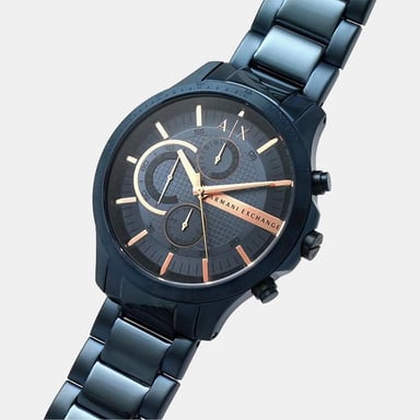 RELOJ HOMBRE ANÁLOGO ARMANI EXCHANGE HAMPTON AX2430 CRONÓMETRO ACERO INOXIDABLE AZUL - 2
