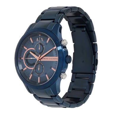 RELOJ HOMBRE ANÁLOGO ARMANI EXCHANGE HAMPTON AX2430 CRONÓMETRO ACERO INOXIDABLE AZUL - 3