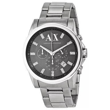 RELOJ HOMBRE ANÁLOGO ARMANI EXCHANGE OUTERBANKS AX2092 FECHA CRONOMETRO ACERO INOXIDABLE DIAL GRIS - 2