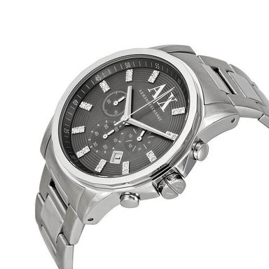 RELOJ HOMBRE ANÁLOGO ARMANI EXCHANGE OUTERBANKS AX2092 FECHA CRONOMETRO ACERO INOXIDABLE DIAL GRIS - 6