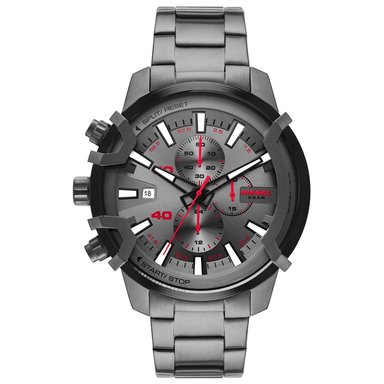 RELOJ DIESEL GRIFFED HOMBRE ANÁLOGO DZ4586 FECHA CRONOMETRO ACERO INOXIDABLE GUNMETAL