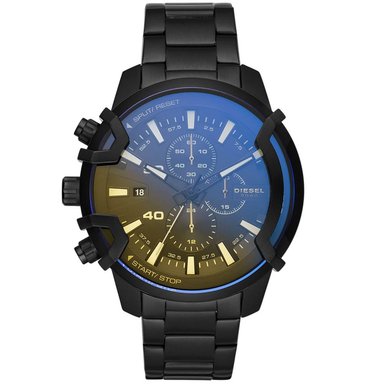 RELOJ DIESEL GRIFFED DZ4529 HOMBRE ANÁLOGO FECHA CRONÓMETRO ACERO INOXIDABLE NEGRO CRISTAL IRIDISCENTE
