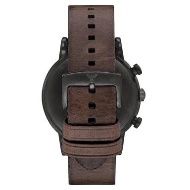 RELOJ EMPORIO ARMANI LUIGI AR1919 HOMBRE ANÁLOGO FECHA CRONOMETRO CUERO MARRON DIAL NEGRO - 10