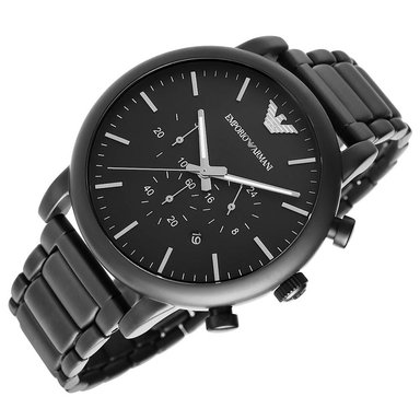 RELOJ EMPORIO ARMANI LUIGI AR1895 HOMBRE ANÁLOGO FECHA CRONOMETRO ACERO INOXIDABLE NEGRO MATE - 4