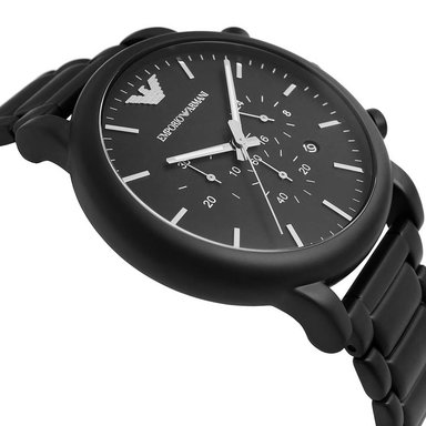 RELOJ EMPORIO ARMANI LUIGI AR1895 HOMBRE ANÁLOGO FECHA CRONOMETRO ACERO INOXIDABLE NEGRO MATE - 5