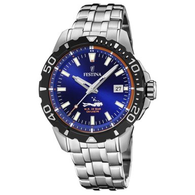 RELOJ FESTINA THE ORIGINALS F20461/1  PARA HOMBRE FECHA ACERO INOXIDABLE DIAL AZUL