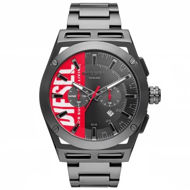 RELOJ DIESEL TIMEFRAME DZ4598 PARA HOMBRE FECHA CRONÓMETRO ACERO INOXIDABLE GUNMETAL
