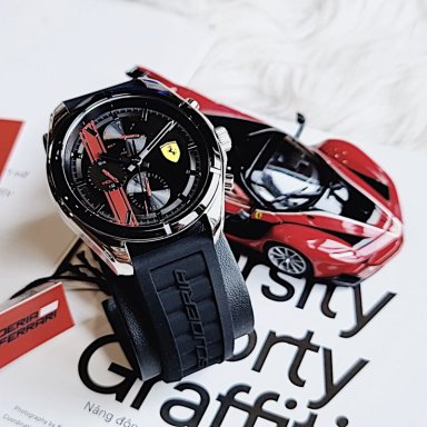 RELOJ FERRARI SPEEDRACER 0870060 SET CON AUTO DE COLECCIÓN PARA HOMBRE - 4