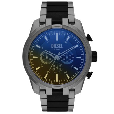 RELOJ DIESEL SPLIT DZ4587 PARA HOMBRE CRONÓMETRO ACERO INOXIDABLE GUNMETAL CRISTAL IRIDISCENTE