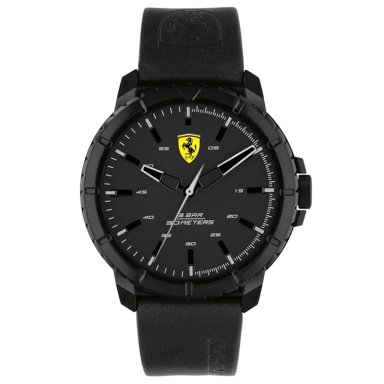 RELOJ FERRARI FORZA EVO 0830901 PARA HOMBRE CORREA DE CUERO NEGRO
