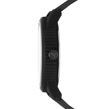 RELOJ PUMA ULTRAFRESH P5106 PARA HOMBRE CORREA DE CUERO NEGRO DIAL DORADO - 5